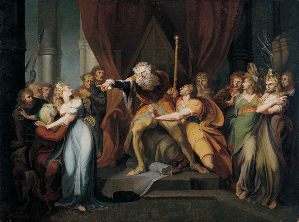 König Lear verstößt seine Tochter Cordelia (Freies Deutsches Hochstift / Frankfurter Goethe-Museum RR-F)