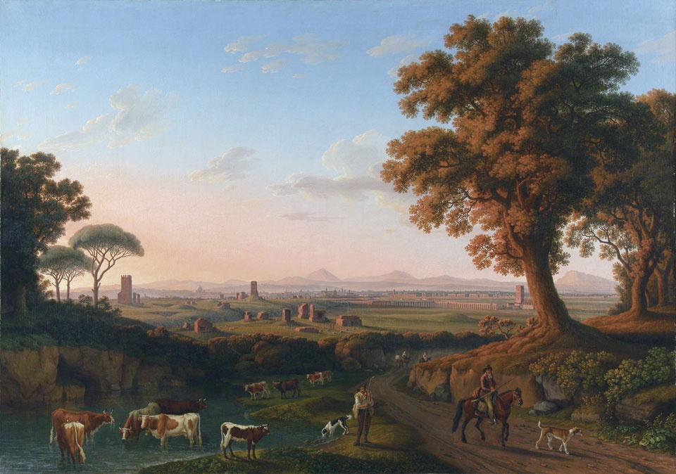 Blick auf Rom von der Via Appia (Freies Deutsches Hochstift / Frankfurter Goethe-Museum RR-F)