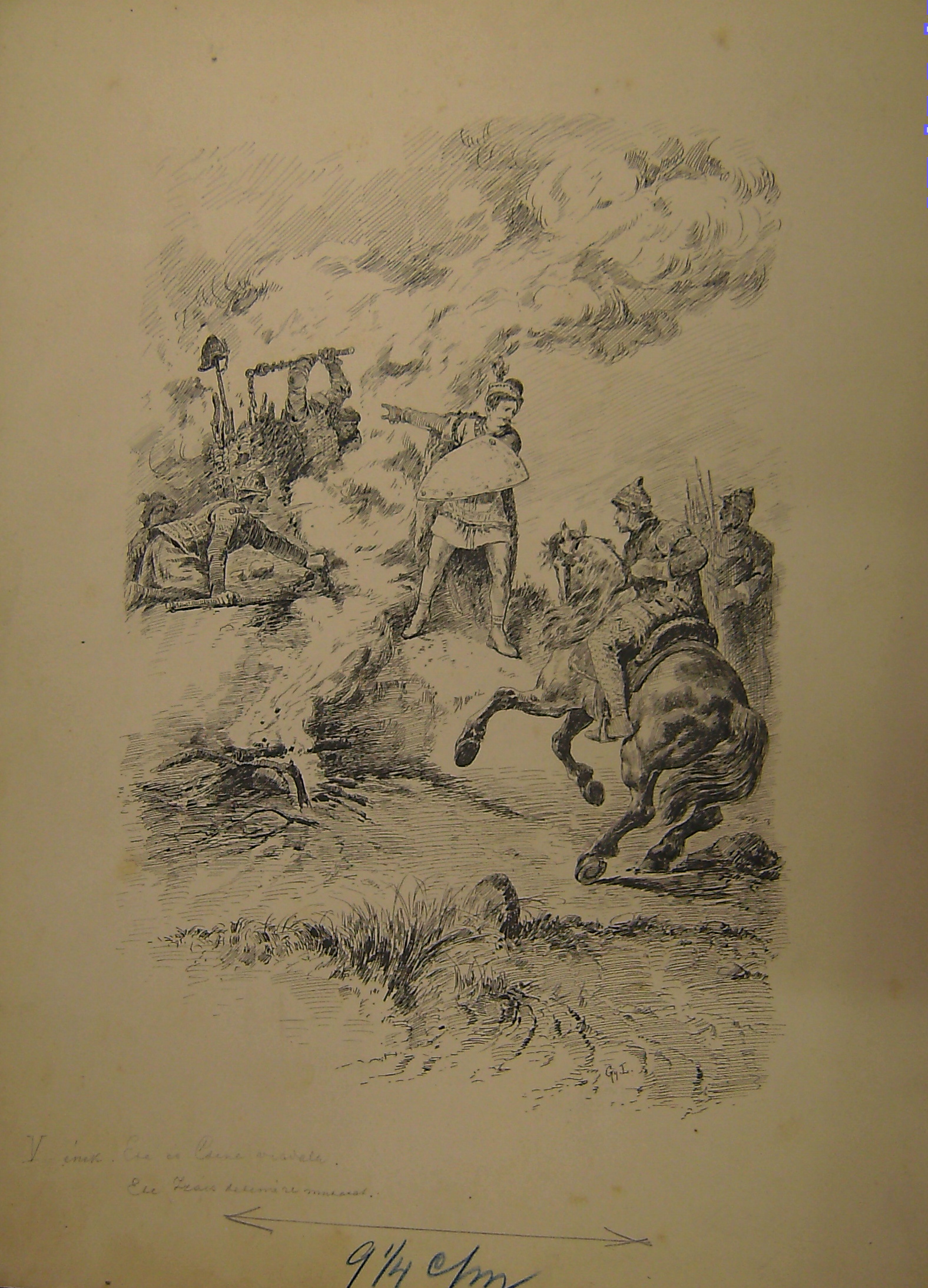 Illusztráció a Zalán futásához: V. ének (Erkel Ferenc Múzeum CC BY-NC-SA)