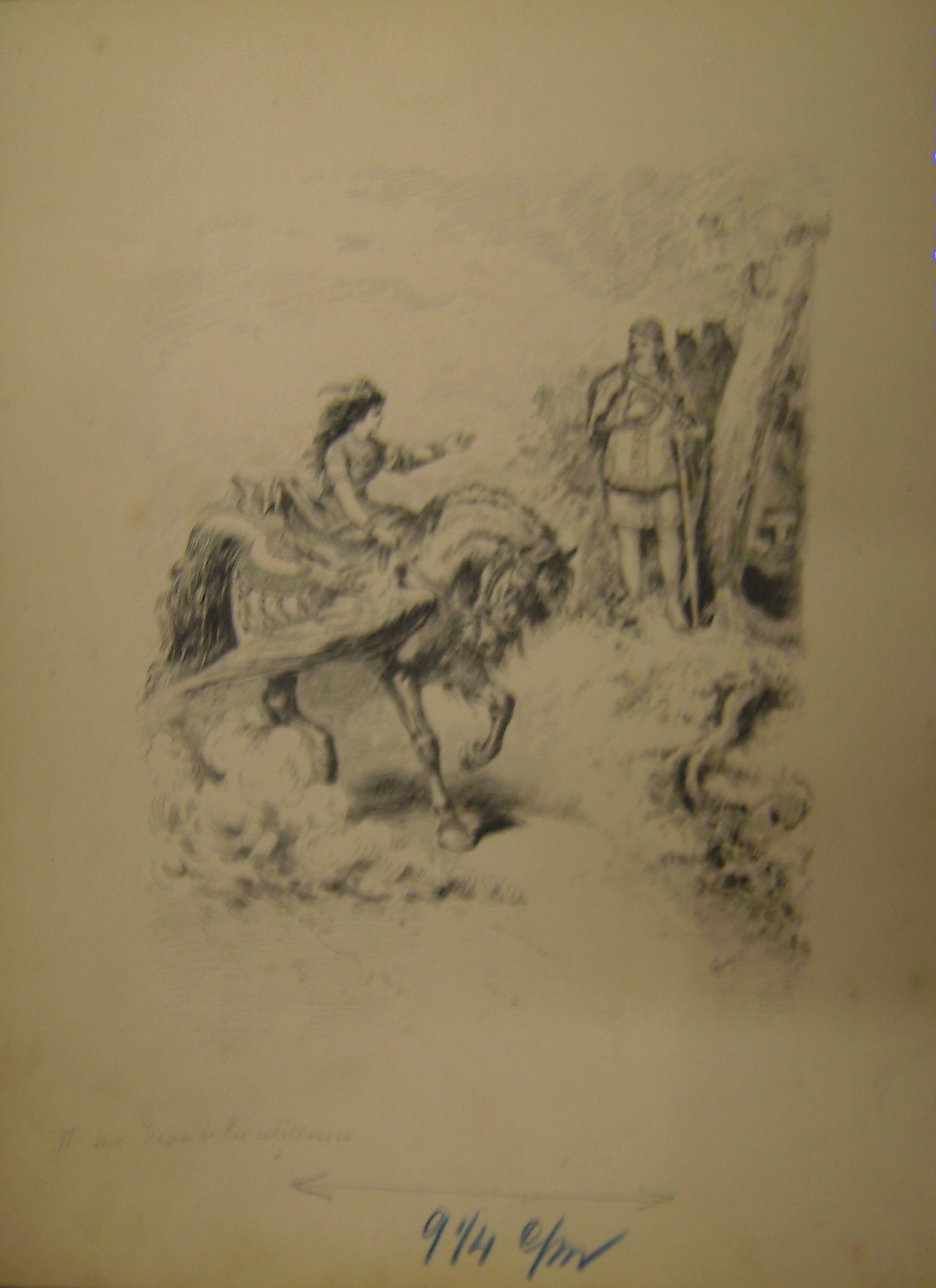 Illusztráció a Zalán futásához: VI. ének (Erkel Ferenc Múzeum CC BY-NC-SA)