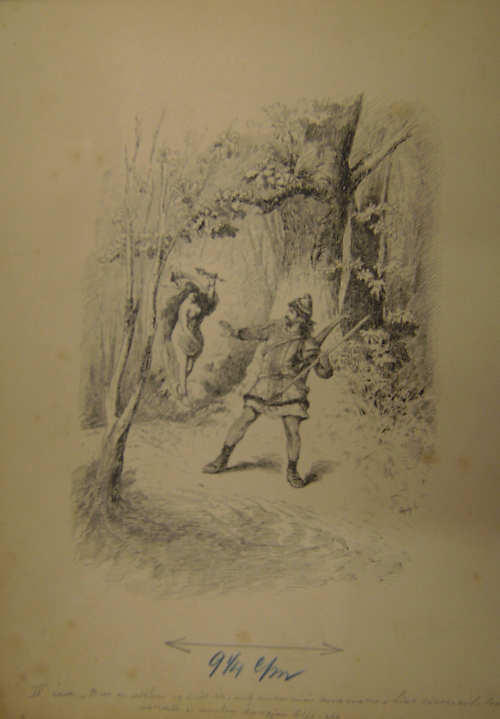Illusztráció a Zalán futásához: IV. ének (Erkel Ferenc Múzeum CC BY-NC-SA)