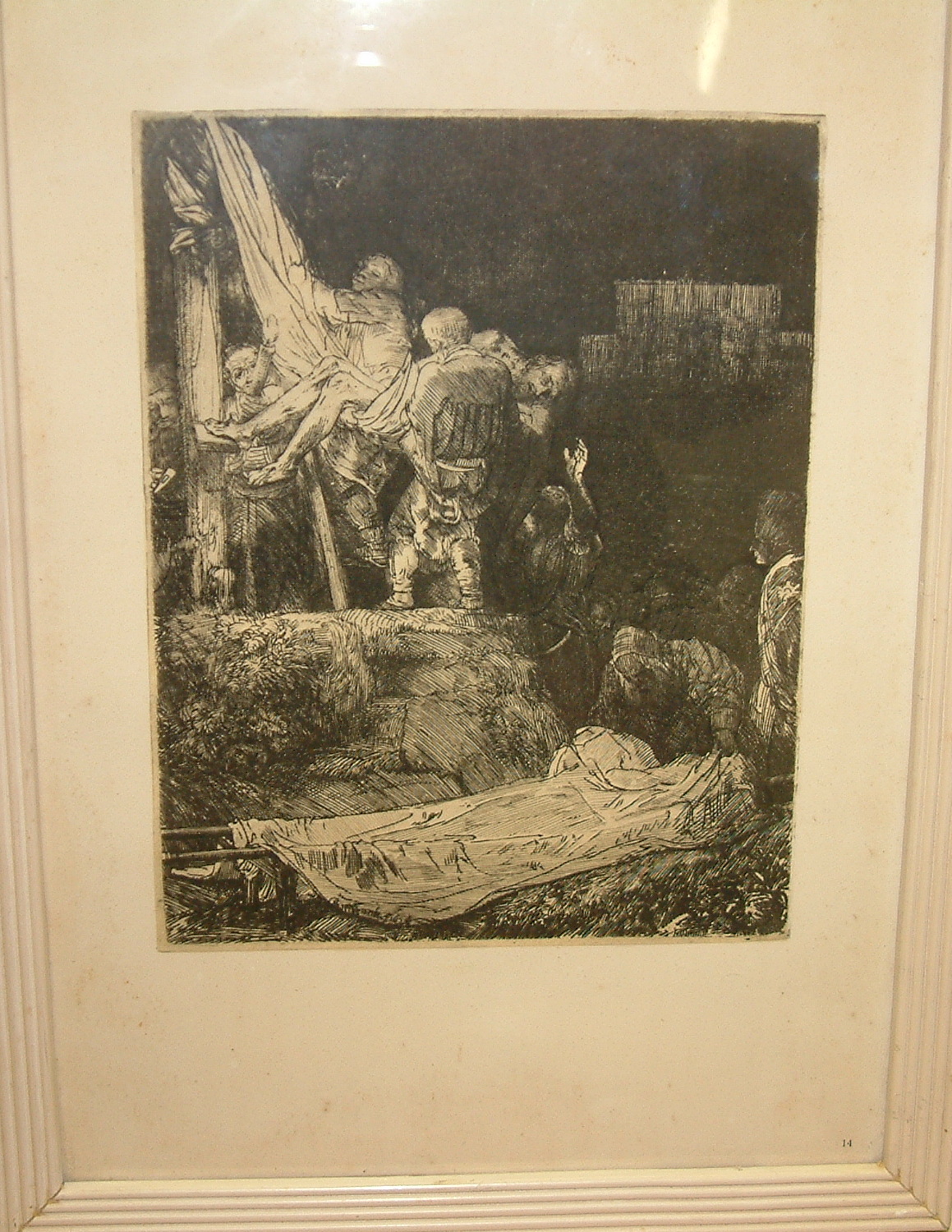Jézus levétele a keresztről fáklyafénynél (1654.) (Erkel Ferenc Múzeum CC BY-NC-SA)