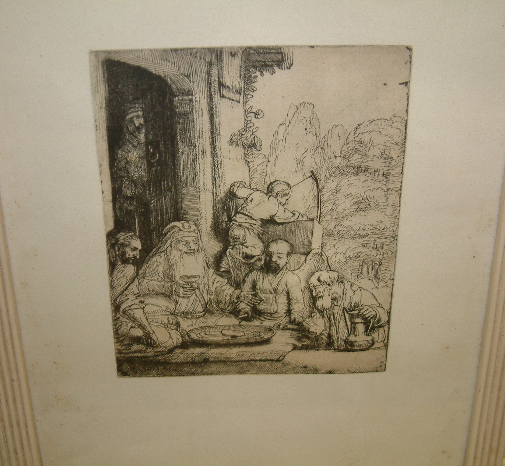 Ábrahám megvendégeli az angyalokat (?) (1656.) (Erkel Ferenc Múzeum CC BY-NC-SA)