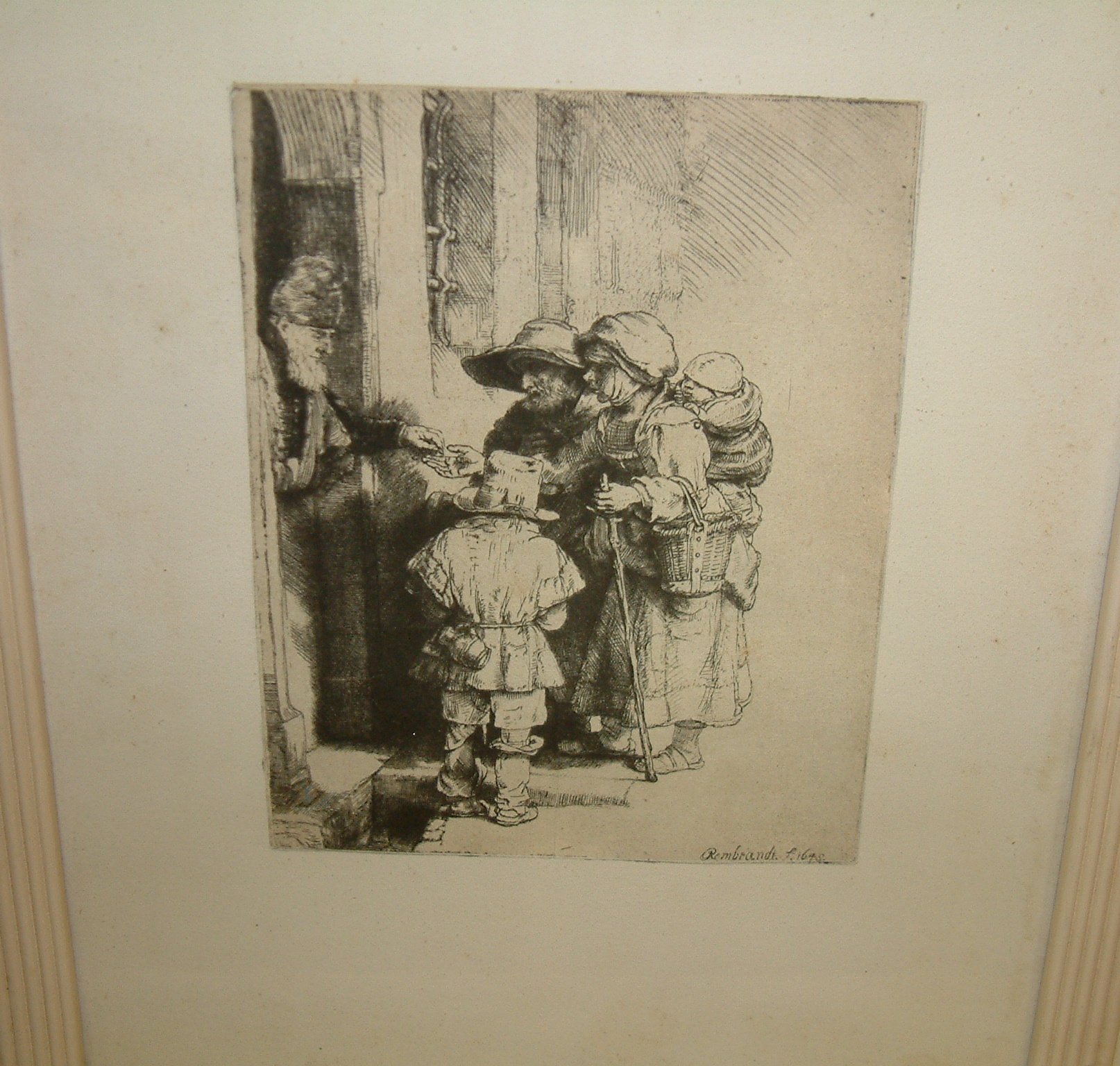 Koldusok a kapuban (1648.) (Erkel Ferenc Múzeum CC BY-NC-SA)