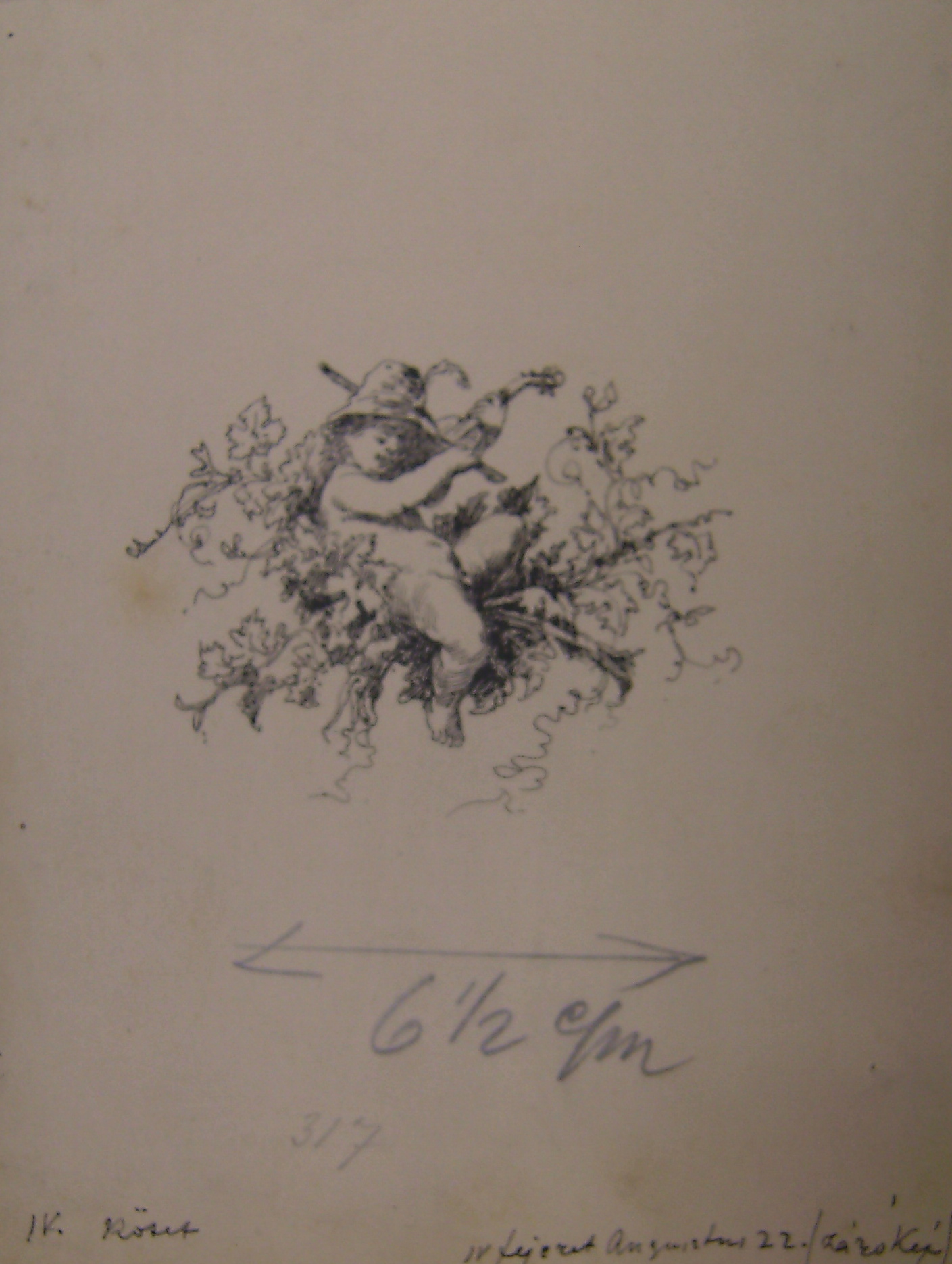 Illusztráció Vas G.: Egy alispánhoz: Záróvignette Augusztus 22-ike c. fejezethez (Erkel Ferenc Múzeum CC BY-NC-SA)