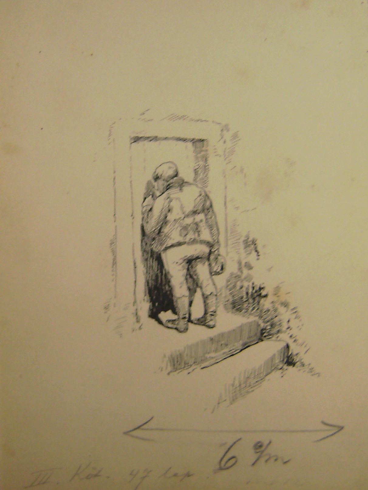 Illusztráció Vas G.: Egy alispánhoz: Jelenet a Van-e eladó pénz c. fejezethez (Erkel Ferenc Múzeum CC BY-NC-SA)
