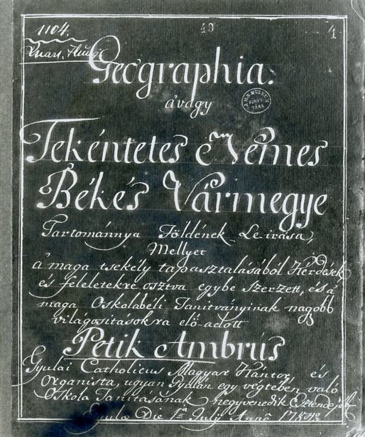 Fotókópia dokupapíron, negatív (Erkel Ferenc Múzeum CC BY-NC-SA)