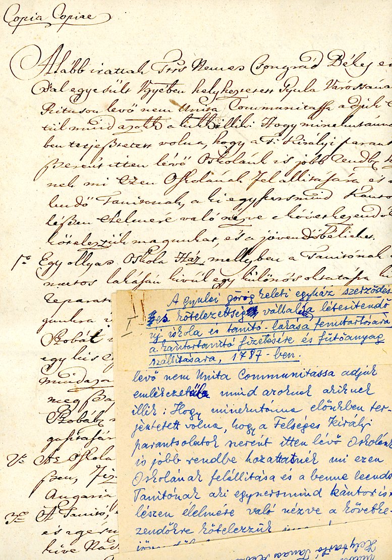 Szerződés eredeti kézirat (Erkel Ferenc Múzeum CC BY-NC-SA)