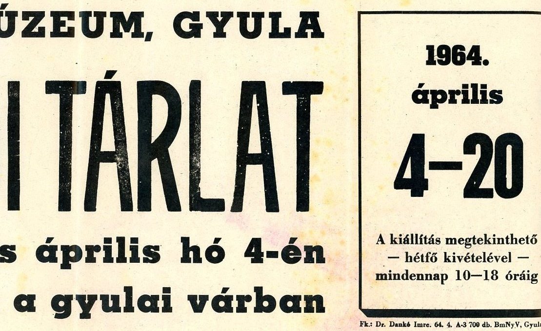 Falragasz  nyomtatott, fehér papíron (Erkel Ferenc Múzeum CC BY-NC-SA)