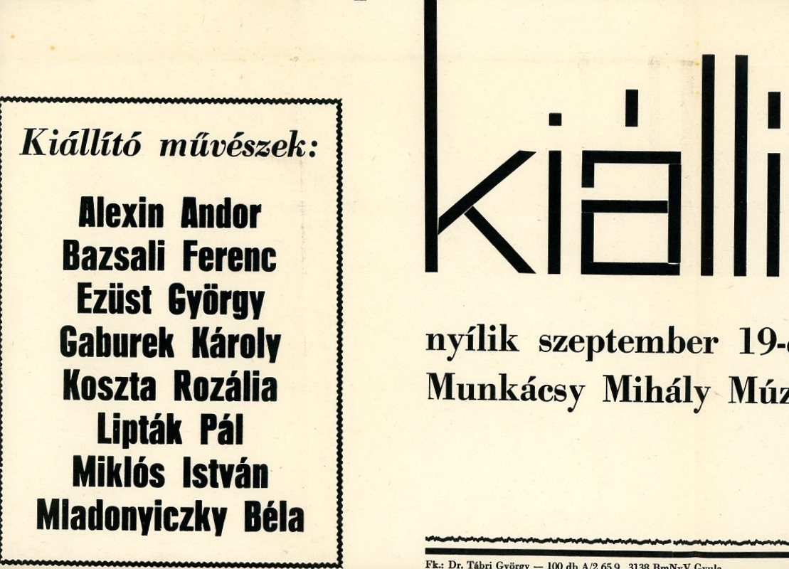 Falragasz, nyomtatott, fehér papíron (Erkel Ferenc Múzeum CC BY-NC-SA)