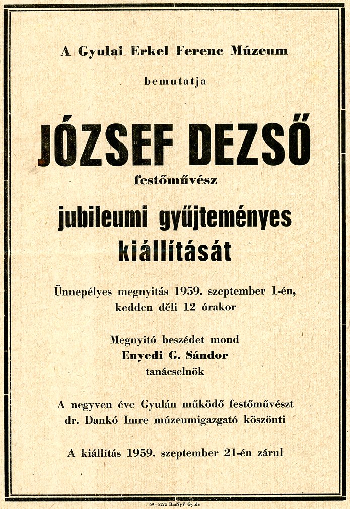 Falragasz, nyomtatott sárga papíron (Erkel Ferenc Múzeum CC BY-NC-SA)