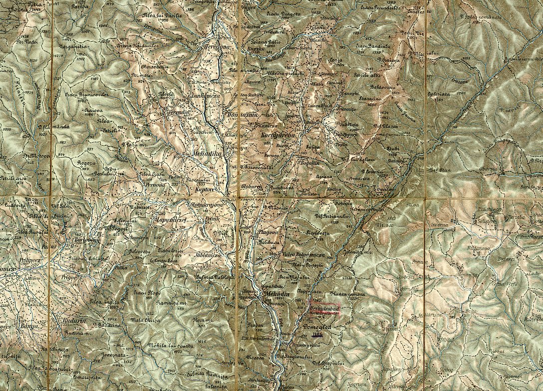Térkép : Katonai térképszelvény                   Orsova (Erkel Ferenc Múzeum CC BY-NC-SA)
