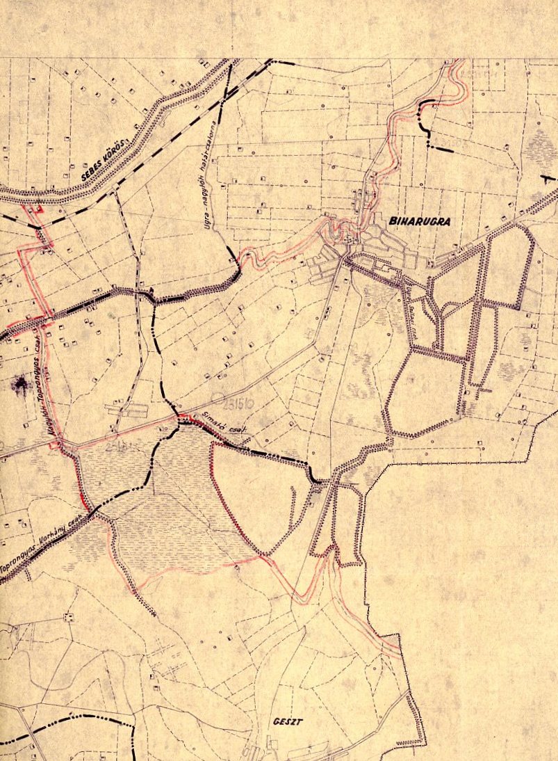 Térkép : Biharugra , Geszt , Mezőgyán (Erkel Ferenc Múzeum CC BY-NC-SA)