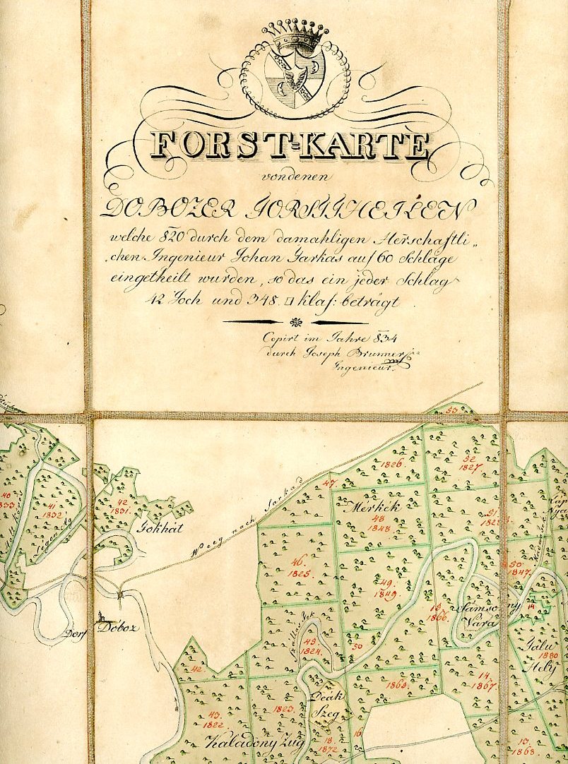 Térkép : Doboz környéke (Erkel Ferenc Múzeum CC BY-NC-SA)