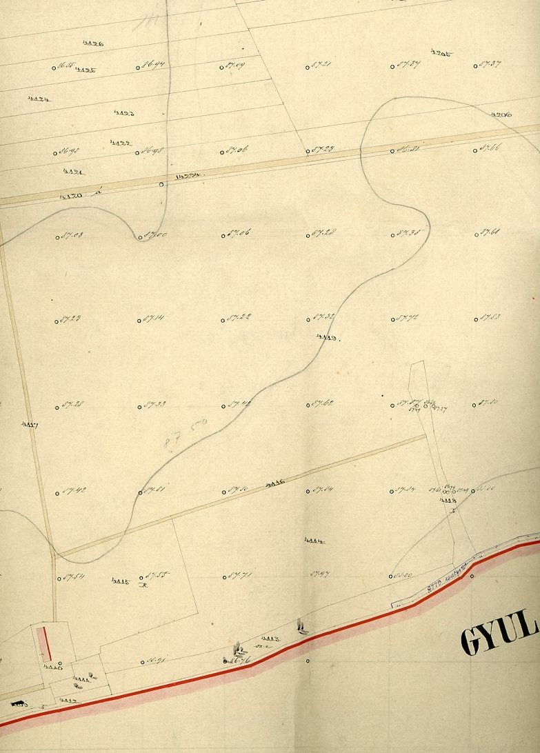 Térkép : Gyula külterülete , Oláhrét, Árendás , Ökörjárás (Erkel Ferenc Múzeum CC BY-NC-SA)