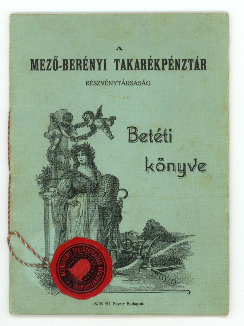 Takarékpénztári betéti könyv (Erkel Ferenc Múzeum CC BY-NC-SA)