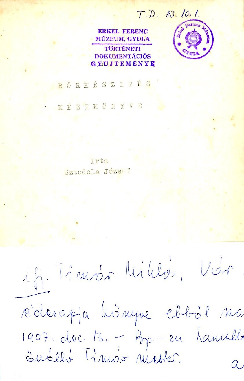 Könyv /kézirat/ (Erkel Ferenc Múzeum CC BY-NC-SA)