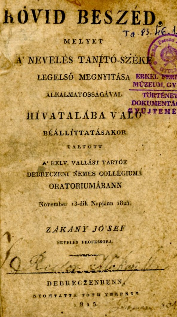 Könyv (Erkel Ferenc Múzeum CC BY-NC-SA)