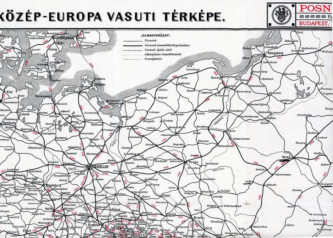 Vasúti-térképe (Erkel Ferenc Múzeum CC BY-NC-SA)