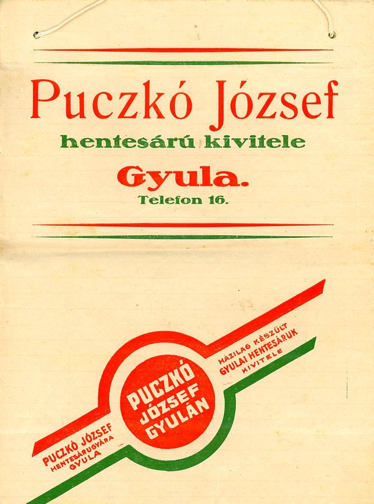 Zacskó- kártya (Erkel Ferenc Múzeum CC BY-NC-SA)