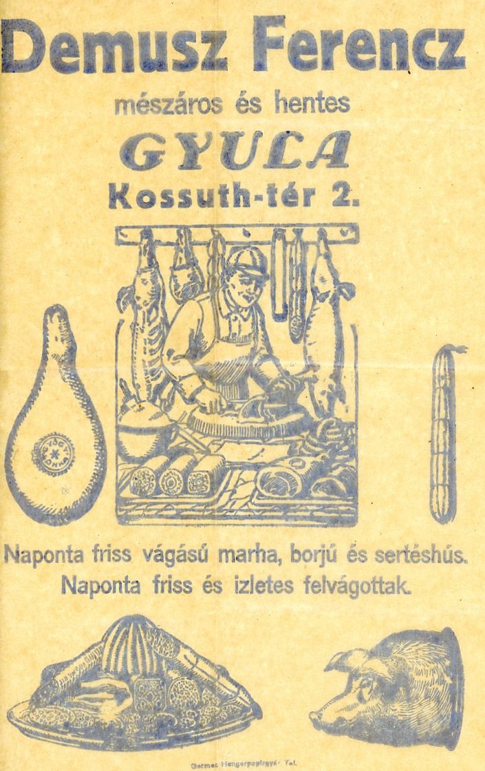 Csomagolópapír (Erkel Ferenc Múzeum CC BY-NC-SA)