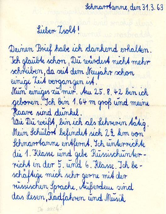 Német levél (Erkel Ferenc Múzeum CC BY-NC-SA)