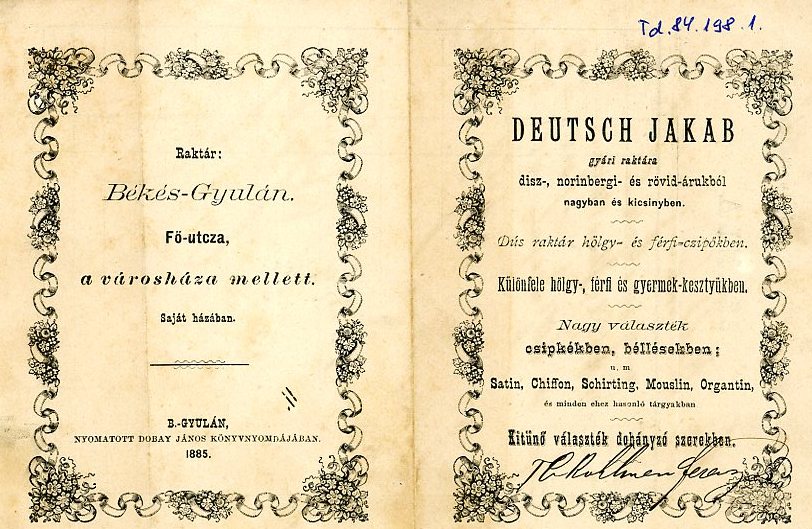 Üzleti levelezés és számlák (Erkel Ferenc Múzeum CC BY-NC-SA)