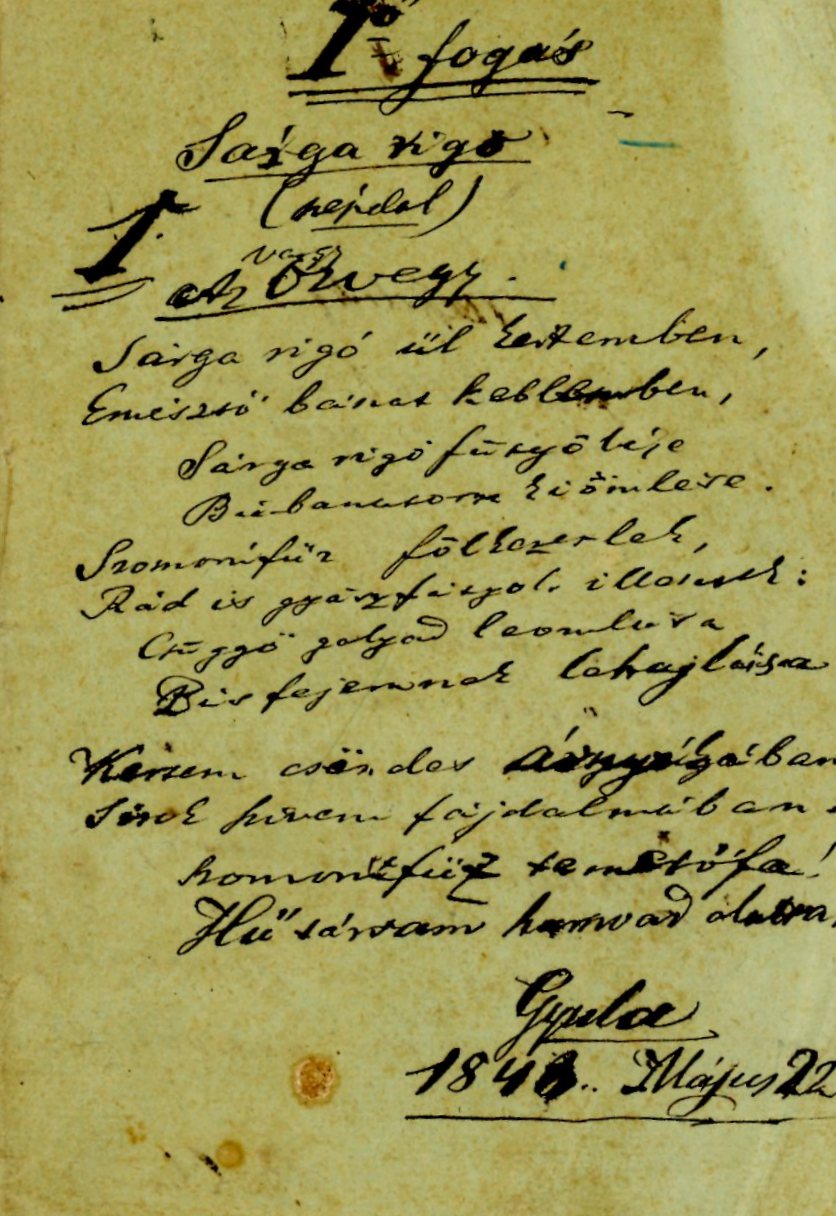 Kéziratos füzetlapok (Erkel Ferenc Múzeum CC BY-NC-SA)