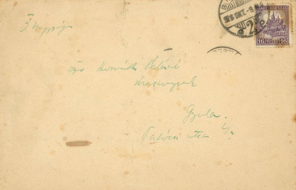 Kosztolányi D. levele (Erkel Ferenc Múzeum CC BY-NC-SA)