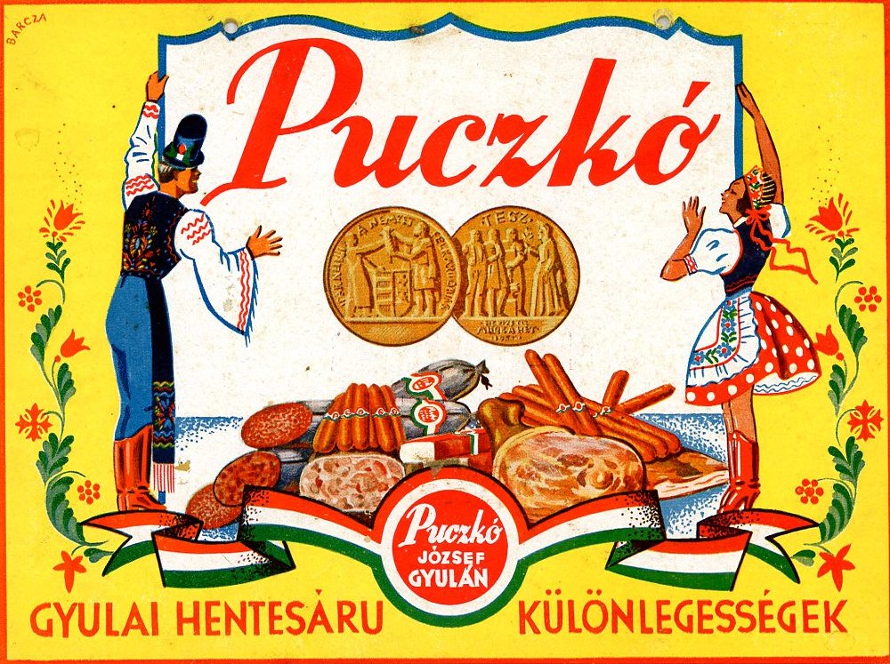 Reklám- kartonon (Erkel Ferenc Múzeum CC BY-NC-SA)