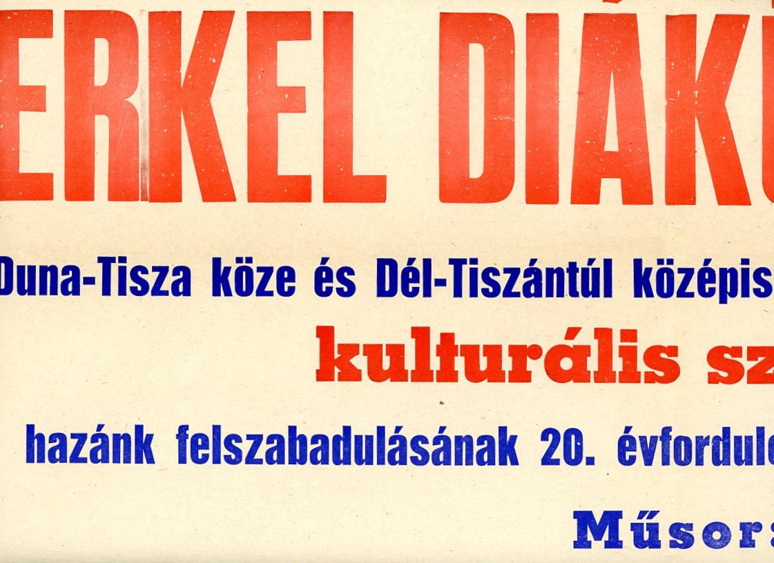 Műsorplakát (Erkel Ferenc Múzeum CC BY-NC-SA)