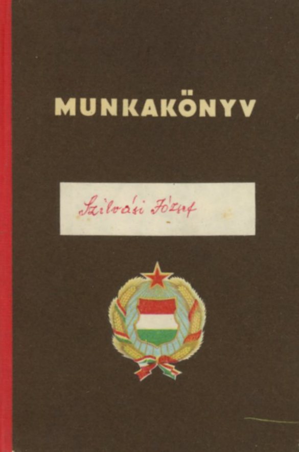 Munkakönyv (Erkel Ferenc Múzeum CC BY-NC-SA)