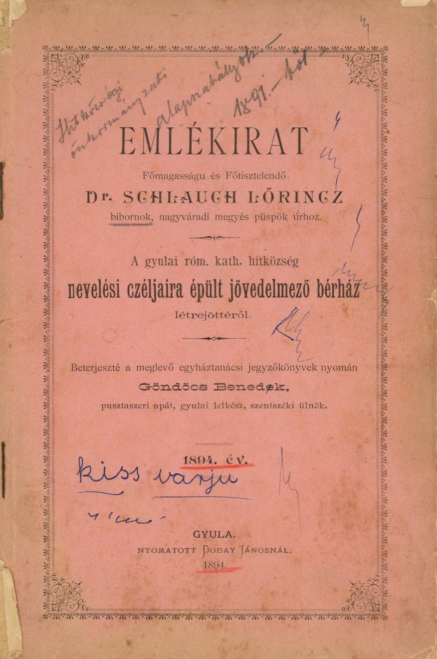 Könyv , emlékirat (Erkel Ferenc Múzeum CC BY-NC-SA)