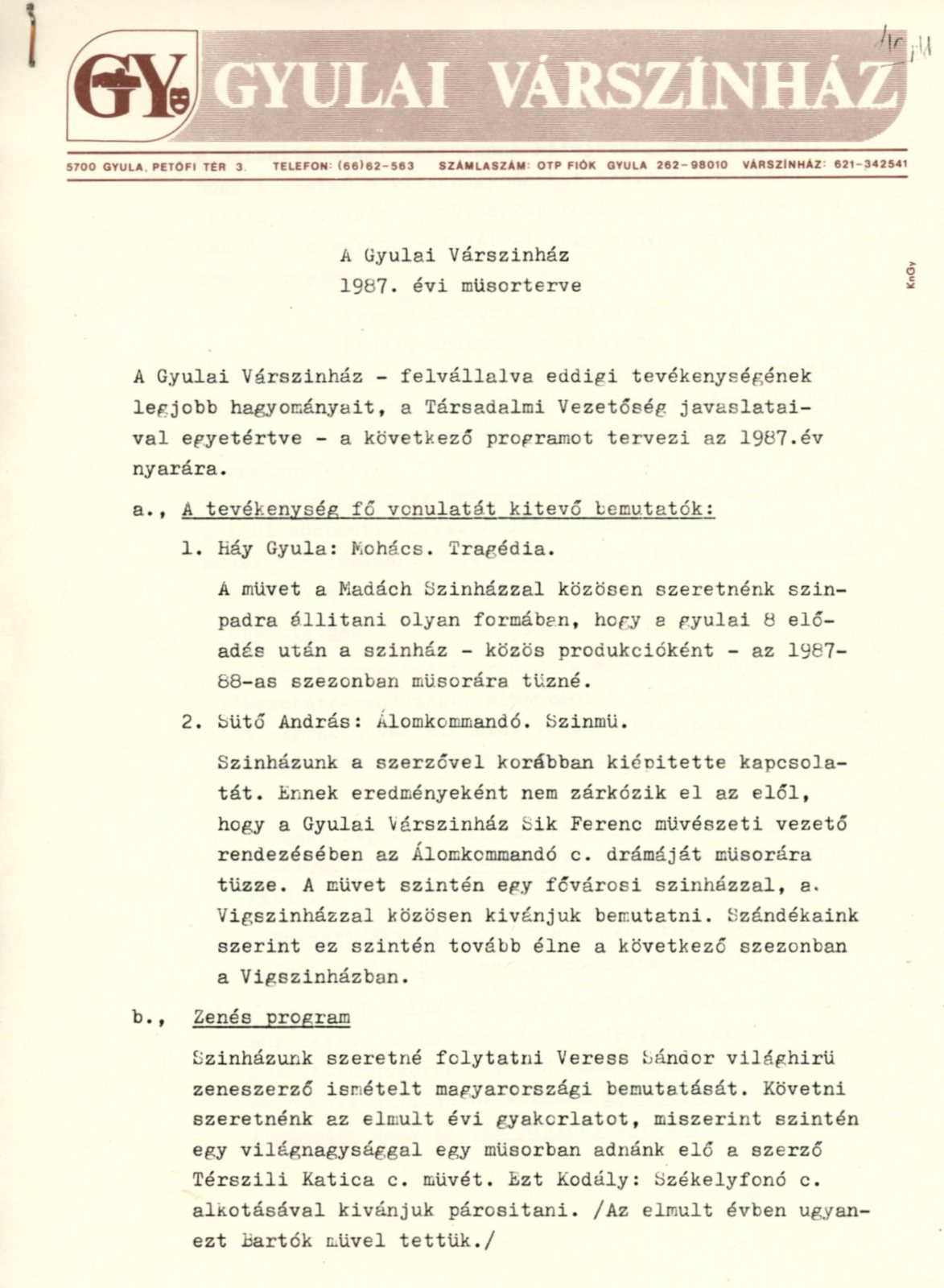 Levelezés (Erkel Ferenc Múzeum CC BY-NC-SA)