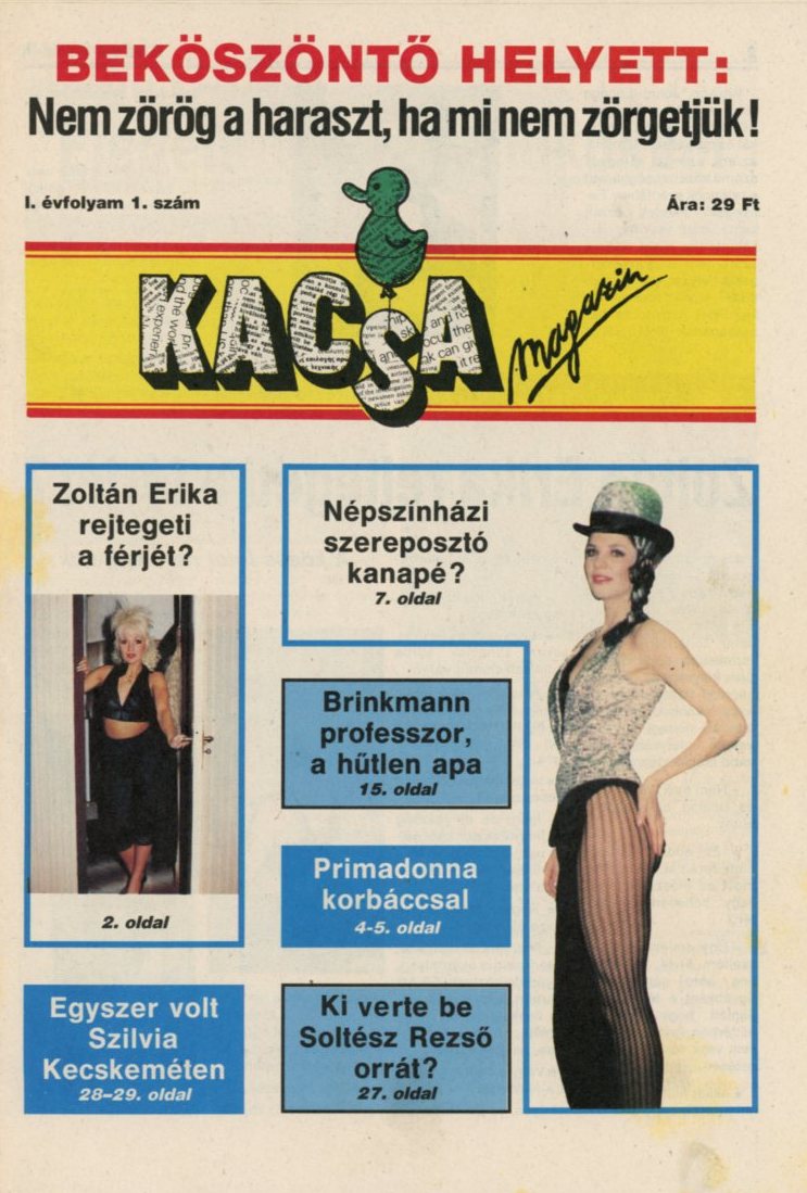 Újság : Kacsa magazin (Erkel Ferenc Múzeum CC BY-NC-SA)
