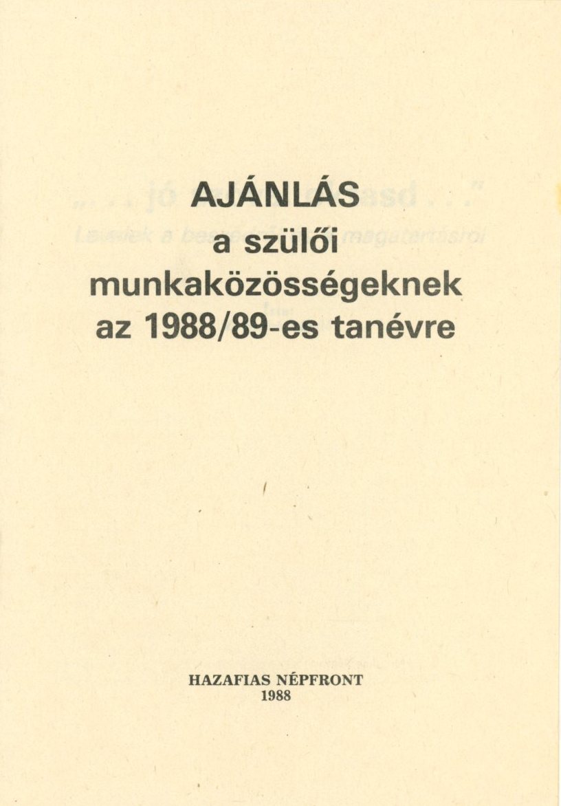 Füzet : Ajánlás SZMK-knak (Erkel Ferenc Múzeum CC BY-NC-SA)