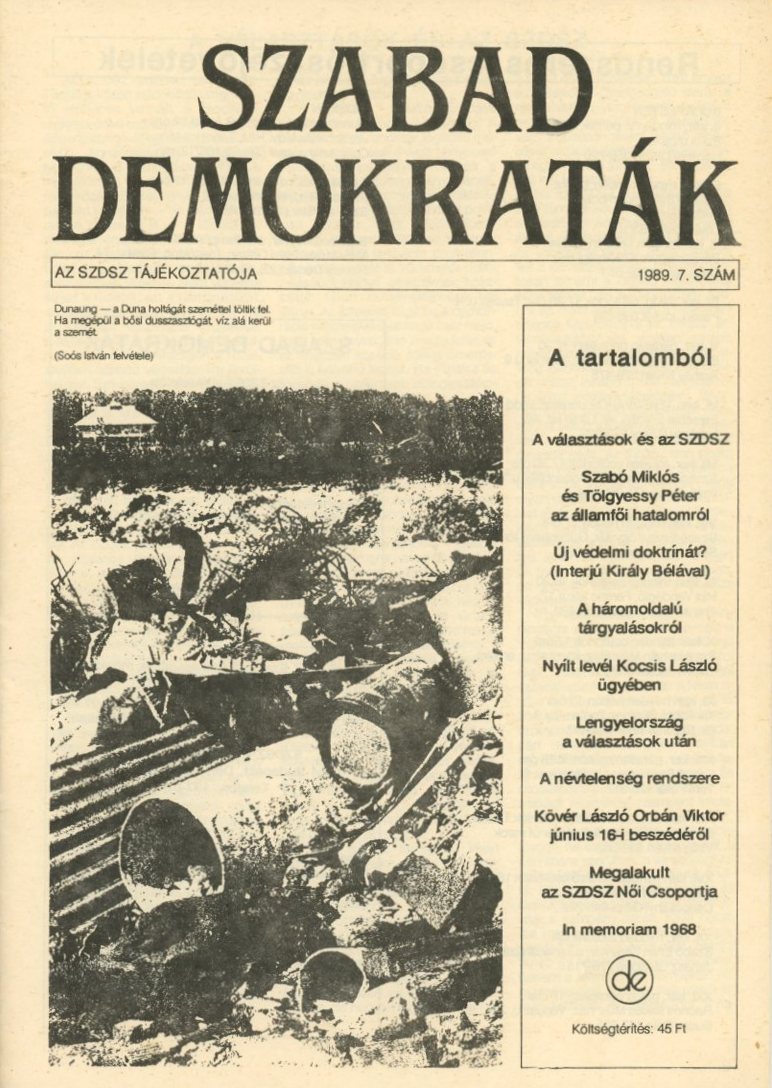 Újság : Szabad Demokraták (Erkel Ferenc Múzeum CC BY-NC-SA)