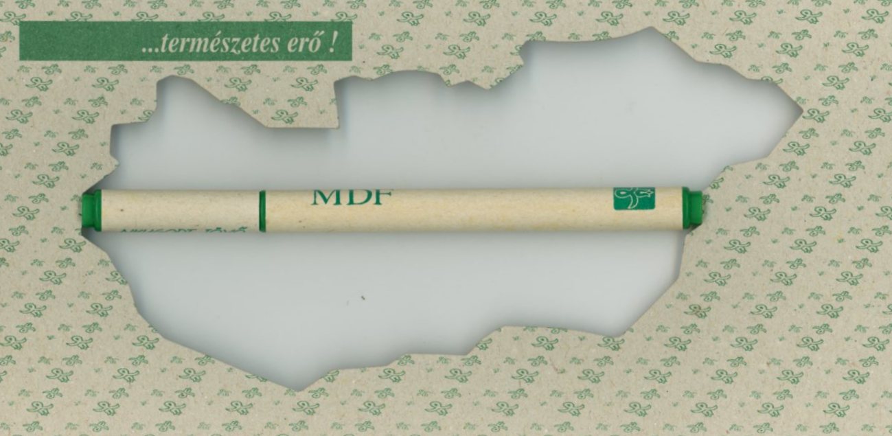 Reklám golyóstoll : MDF (Erkel Ferenc Múzeum CC BY-NC-SA)