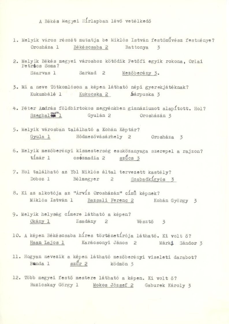 Újságcikkek másolatai (Erkel Ferenc Múzeum CC BY-NC-SA)