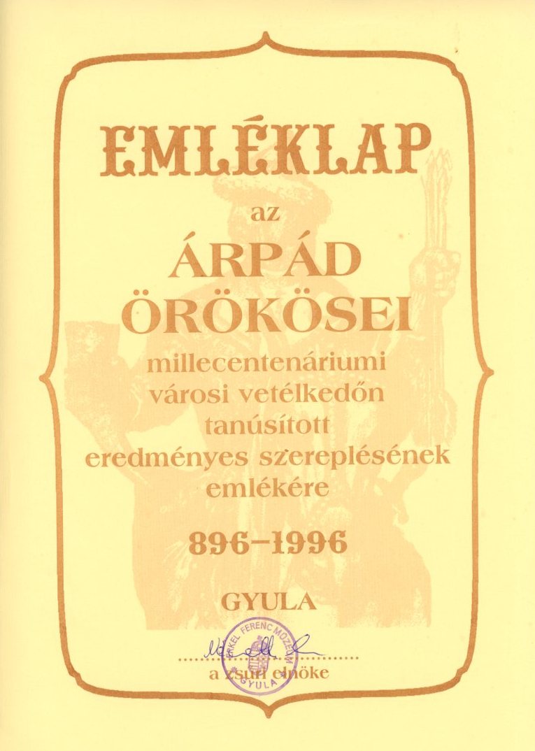 Vetélkedő anyaga (Erkel Ferenc Múzeum CC BY-NC-SA)
