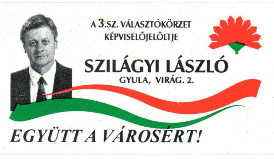 Névjegykártya : Szilágyi László (Erkel Ferenc Múzeum CC BY-NC-SA)