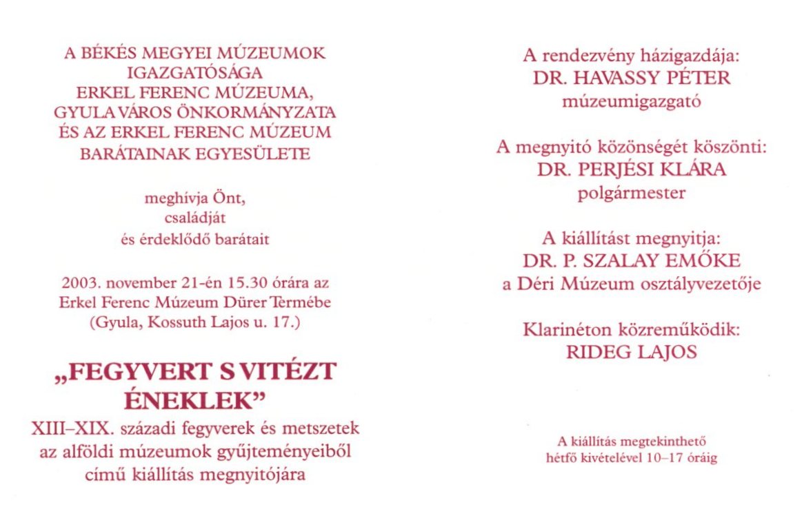 Meghívók (Erkel Ferenc Múzeum CC BY-NC-SA)