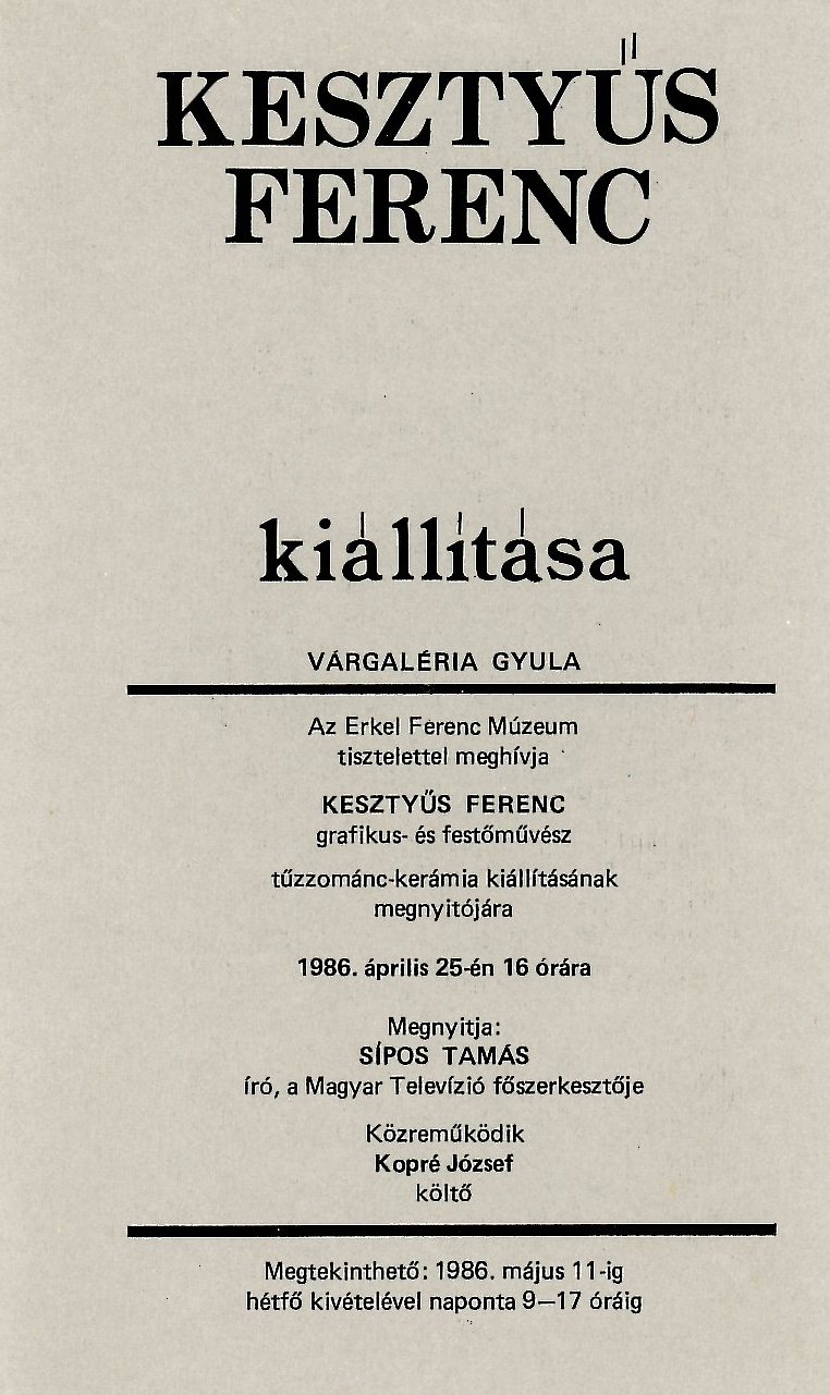 Leporelló , meghívó (Erkel Ferenc Múzeum CC BY-NC-SA)