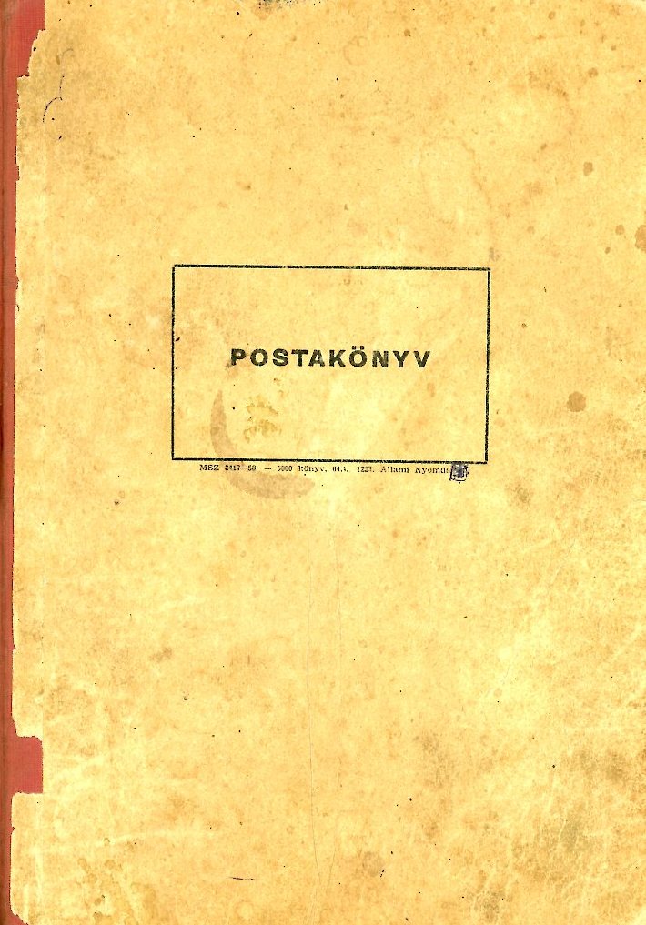 Postakönyv (Erkel Ferenc Múzeum CC BY-NC-SA)