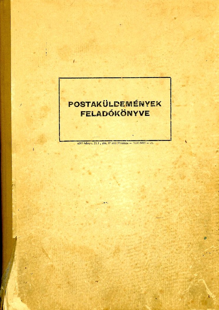 Postakönyv (Erkel Ferenc Múzeum CC BY-NC-SA)