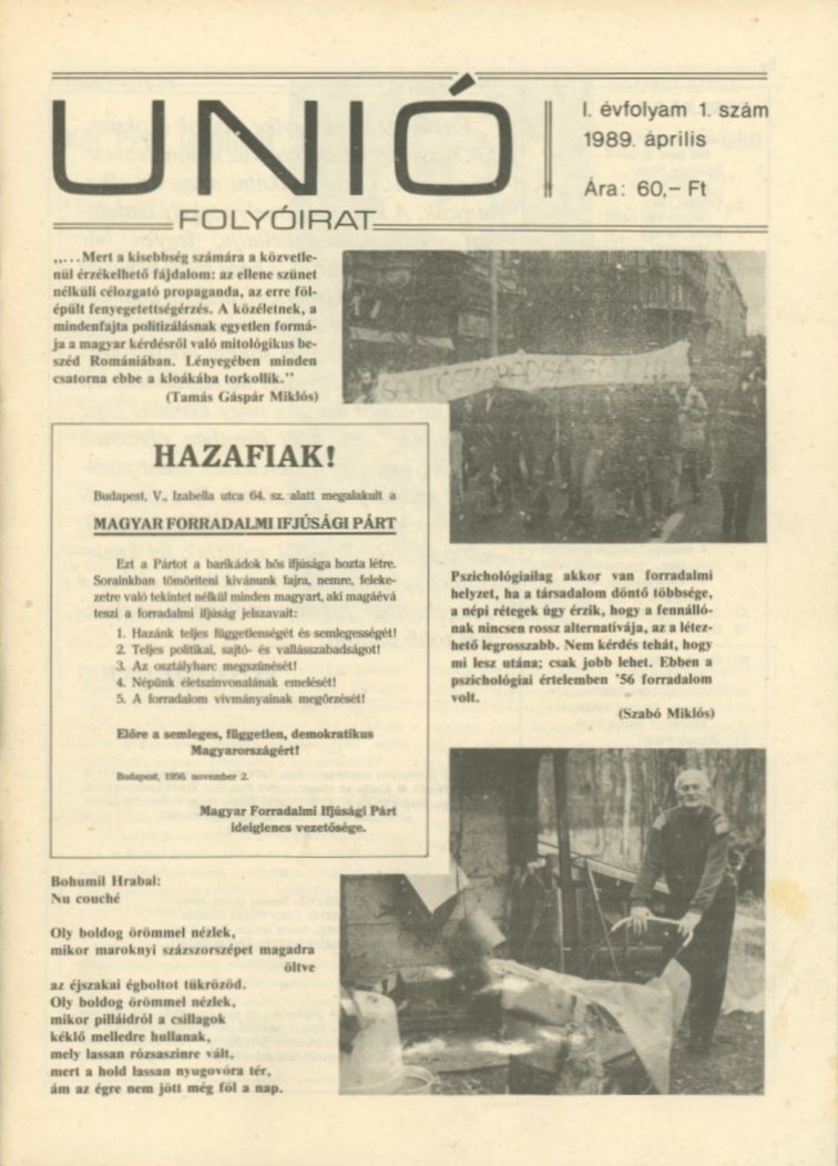 folyóirat (Erkel Ferenc Múzeum CC BY-NC-SA)