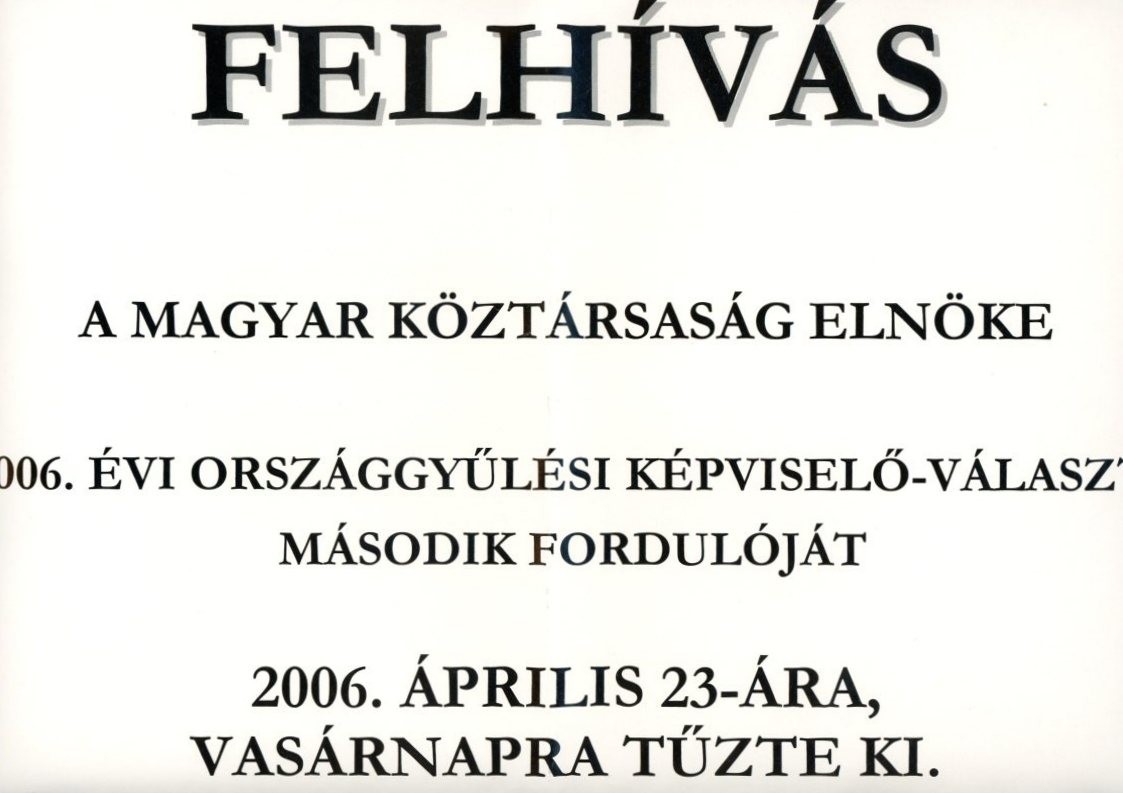 Felhívás (Erkel Ferenc Múzeum CC BY-NC-SA)