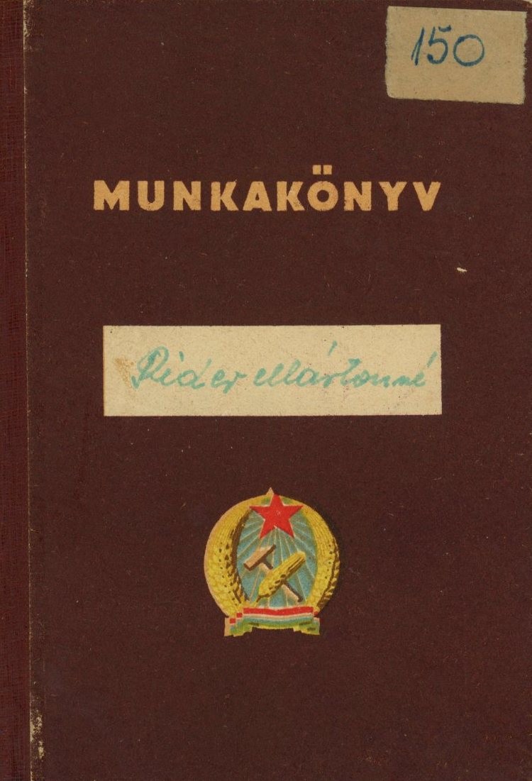 munkakönyv (Erkel Ferenc Múzeum CC BY-NC-SA)