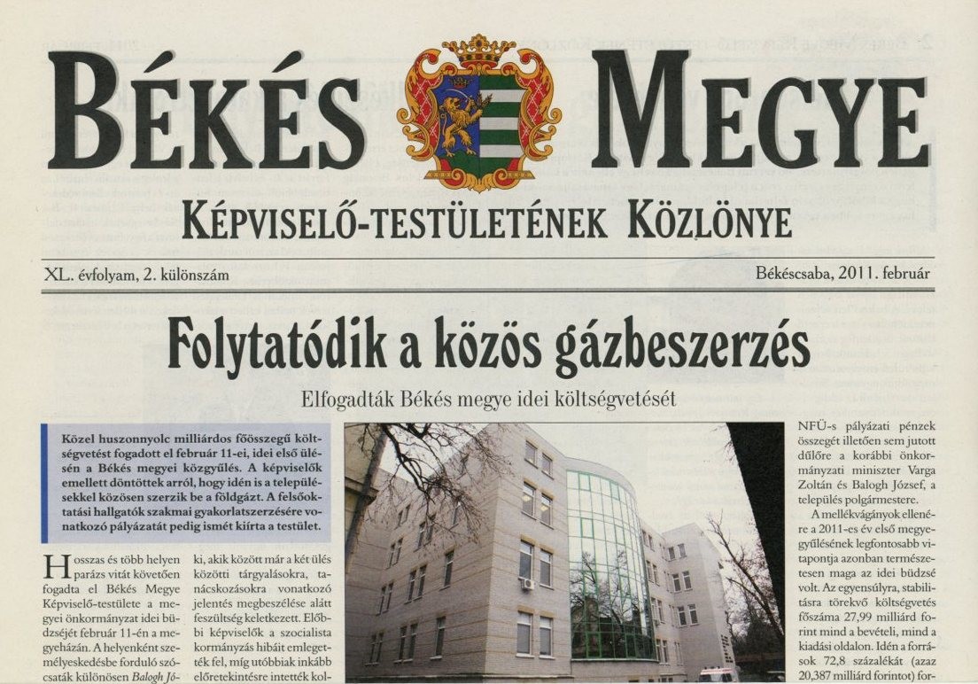 újság:Békés Megye (Erkel Ferenc Múzeum CC BY-NC-SA)