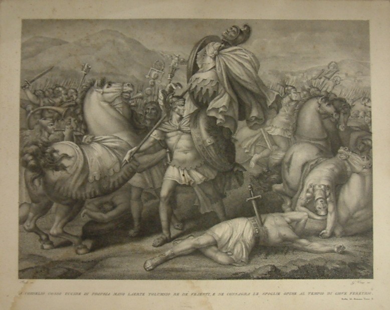 Nyomat : Corneliust ábrázoló harci jelenet (Erkel Ferenc Múzeum CC BY-NC-SA)